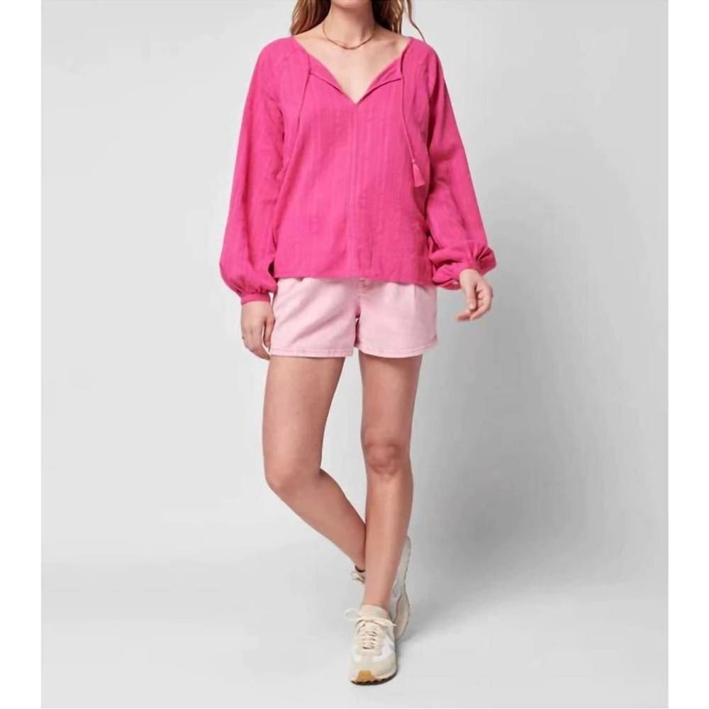 Faherty Celina Organic Cotton Top French Rose Size XS NWT